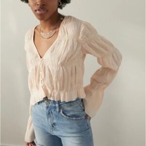 Urban Outfitters Aliya Long Sleeve Blouse